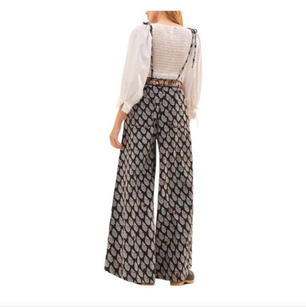 Anthropologie Embroidered Wide Leg Jumpsuit - Picture 7 of 16